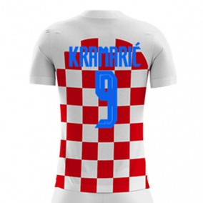 Kroatia 2023/2024 Andrej Kramaric 9 Hjemme Landslagsdrakt Kortermet